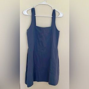 Square Heather Blue Mini Dress